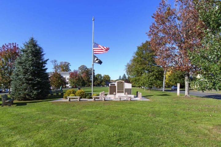 Durham CT Town Green and Memorial