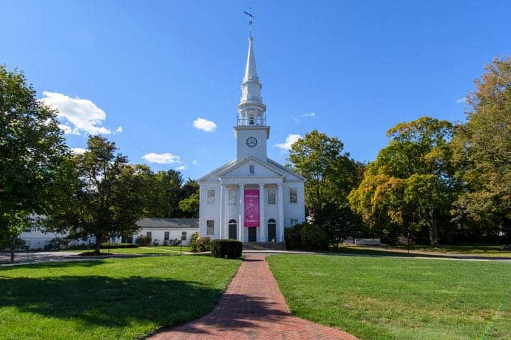 Cheshire CT Town Green and First Congregational Church